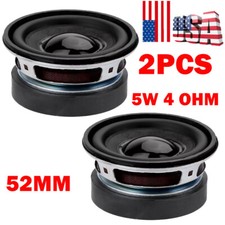 2x 5W 4 Ohm Full-frequency Speaker 52MM Round Small Speakers Audio Loudspeaker