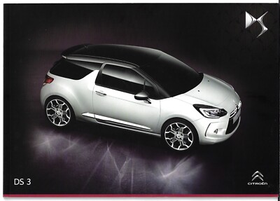 Citroen DS 3 Schrägheck 2014-2015 UK Marktprospekt DStyle, DSire, DSport