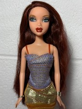 Barbie My Scene Golden Bling Chelsea Doll Long Auburn Red Hair Rare