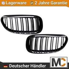 Kit Doppelsteg Frontgrill Schwarz Glanz  passend f�r BMW E63 E64 02-10