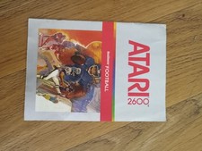 Atari 2600 Real sports Football Manual Instruction booklet MANUAL ONLY 1982