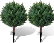 26.6'' Artificial Cypress Topiary, 2 Pack Lifelike Topiary Trees 