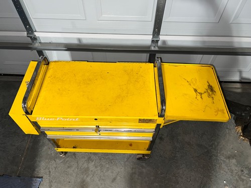 Blue Point Rolling Tool Cart- Yellow- Great Condition- Needs Two Locks - Picture 10 of 10