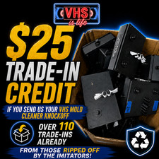 VHS Mold Cleaner Betamax Tape Machine Removal System - TRADE IN YOUR KNOCKOFF