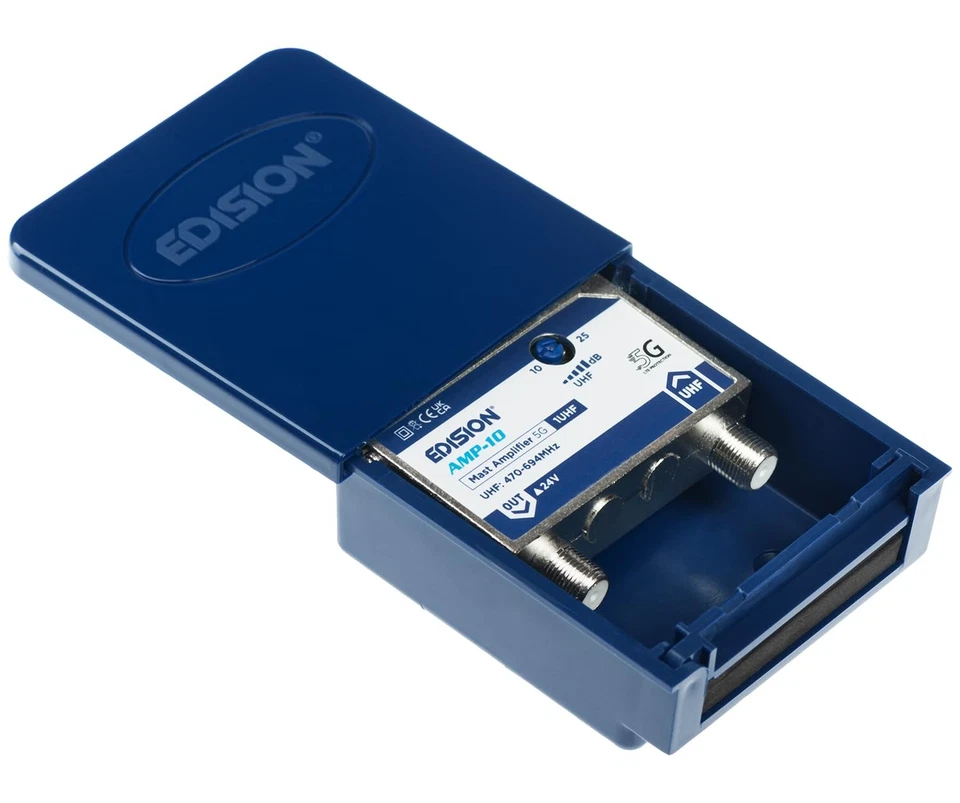 MAK-100 Kit Mastverstärker 1UHF 10-25db 107dBmV 24V für Digitale Terrestrisch... - Bild 2 von 4