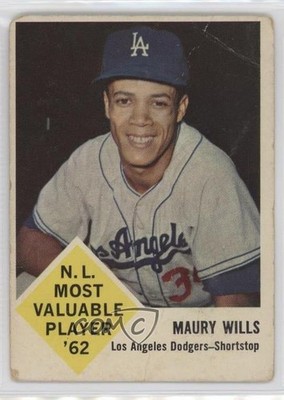 1963 Fleer Maury Wills #43 Rookie RC 0v9
