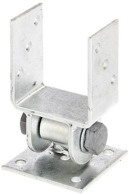 ALBERTS Pfostenträger Pfostenanker Balkenschuh beweglich Stahl verzinkt 71x60 mm