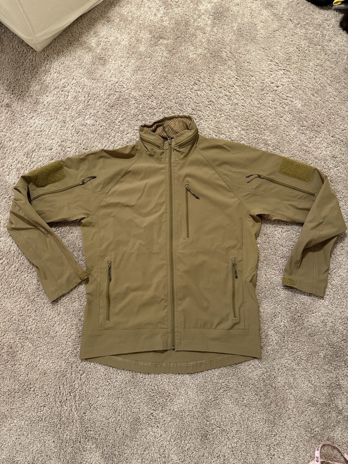 Beyond Rig Softshell tactical Jacket, Coyote Brown made in USA medium