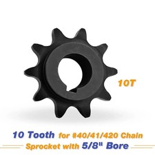 5/8  Bore 10 Tooth Sprocket for 40/41/420 Chain C Sprocket for Go Kart  Min...