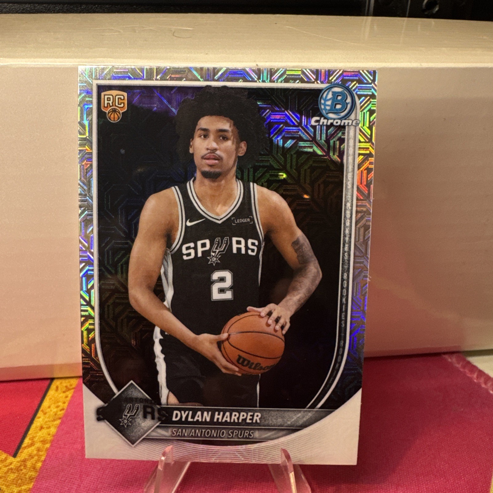2025-26 Bowman Basketball - Dylan Harper (Mojo) (RC) #BCV-2 - SA Spurs