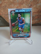 2024-25 Topps Chrome Refractor #132 Ajay Mitchell Rookie Oklahoma City Thunder