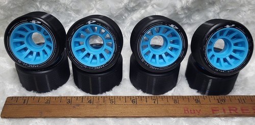 PACER Roller Derby Set- 8 Wheels,Speed Skates Mach 5(WHEELS ONLY) UsedEXCELLENT 