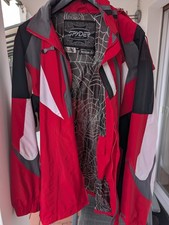 Spyder Skijacke Herren XXL Größe 56 Weiß/Schwarz/Rot guter Zustand