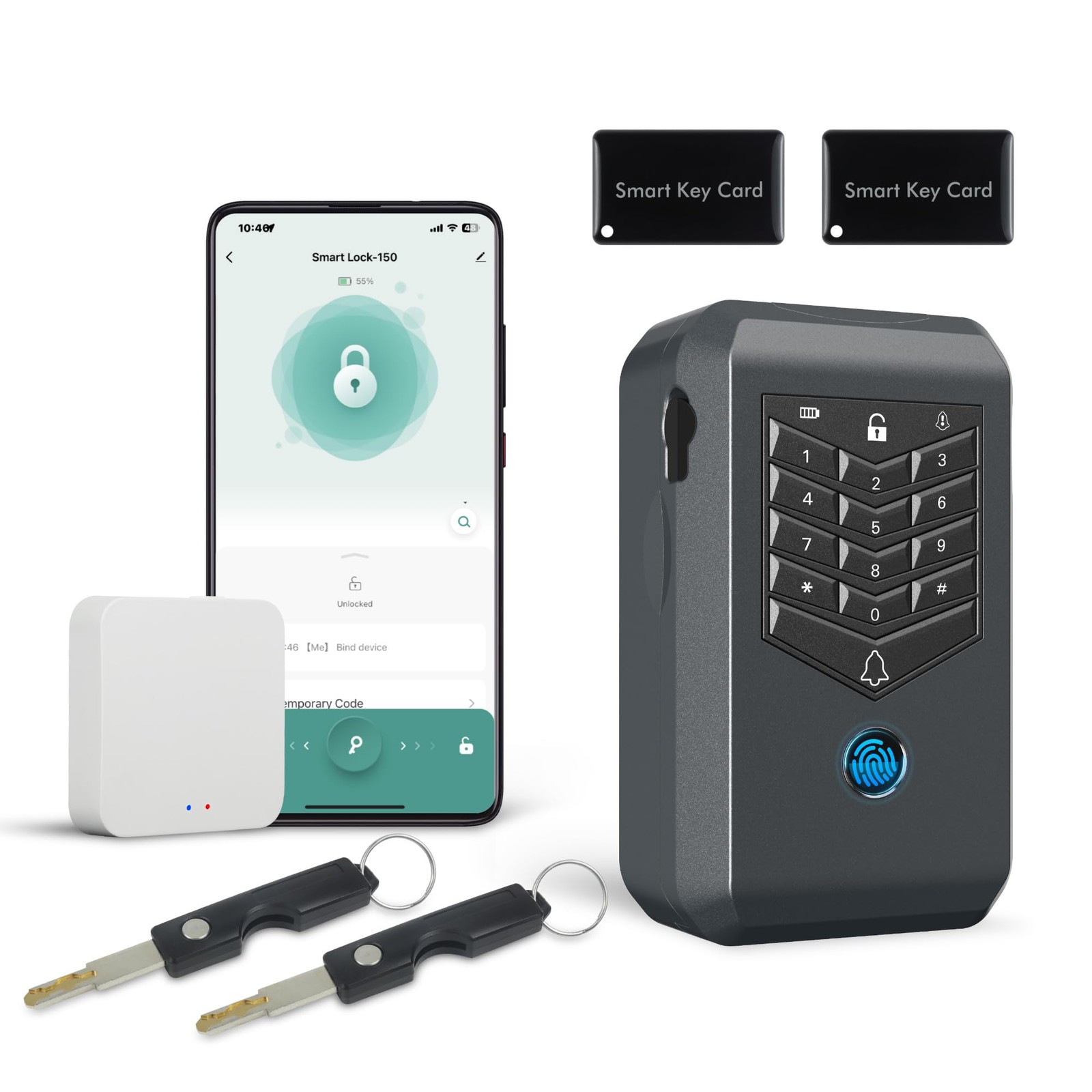 TenixLox Key Safe Box: Accesso Smart Impronta e Campanello Remoto