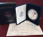 1998 P American Silver Eagle Proof  OGP  & COA  FREE SHIPPING