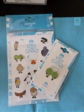 Jellycat Fish and Chips Fish Pie Enamel Pin Badge Limited Edition