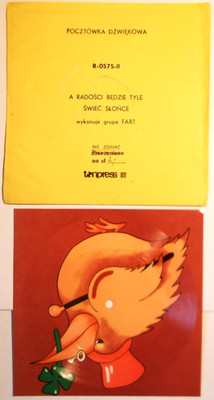 Fart - And There Will Be So Much Joy - Unplayed Postcard Record 7'' Polish  N/M