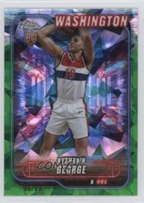 2024-25 Topps Chrome Sapphire Edition Green 96/99 Kyshawn George #158 3s1