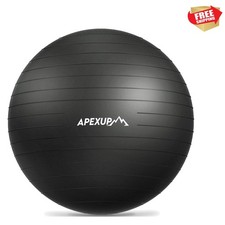Yoga Ball Exercise Ball Anti Slip Heavy Duty for Fitness, Balance  Core Workout