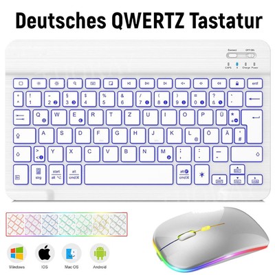 Für Huawei Honor Pad X9A X8 Pro MatePad 11/SE T10 T10S Beleuchtet Tastatur Maus