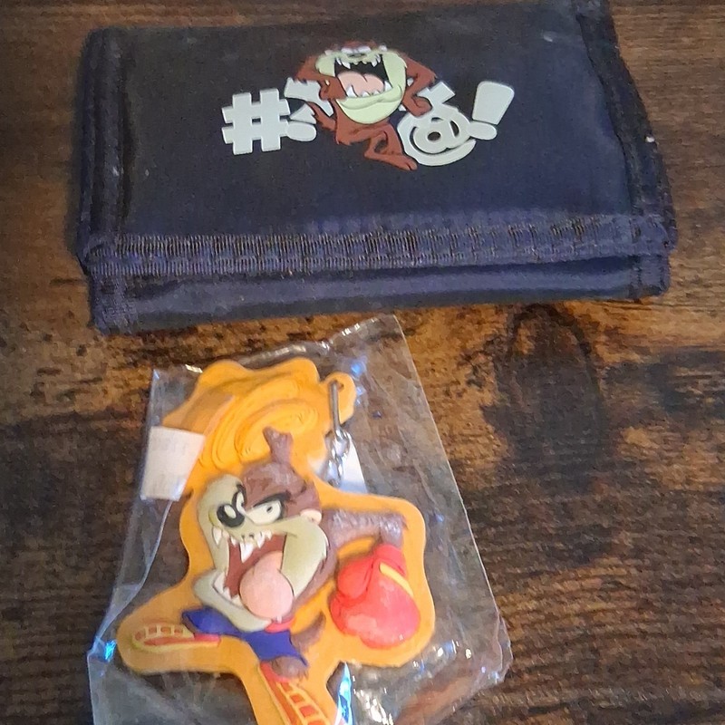 Warner Bros. Looney Tunes Taz Vinyl and keychain lot