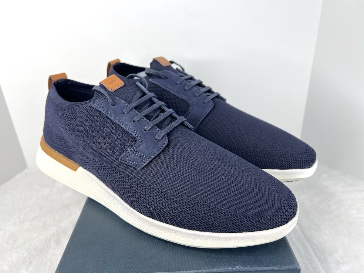 Wolf & Shepherd Swiftknit Derby Shoes Casual Dress Navy Blue 