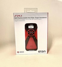 Eton FR1 Multi-Powered Weather Alert Radio W/Flashlight Charges Smartphones NOAA