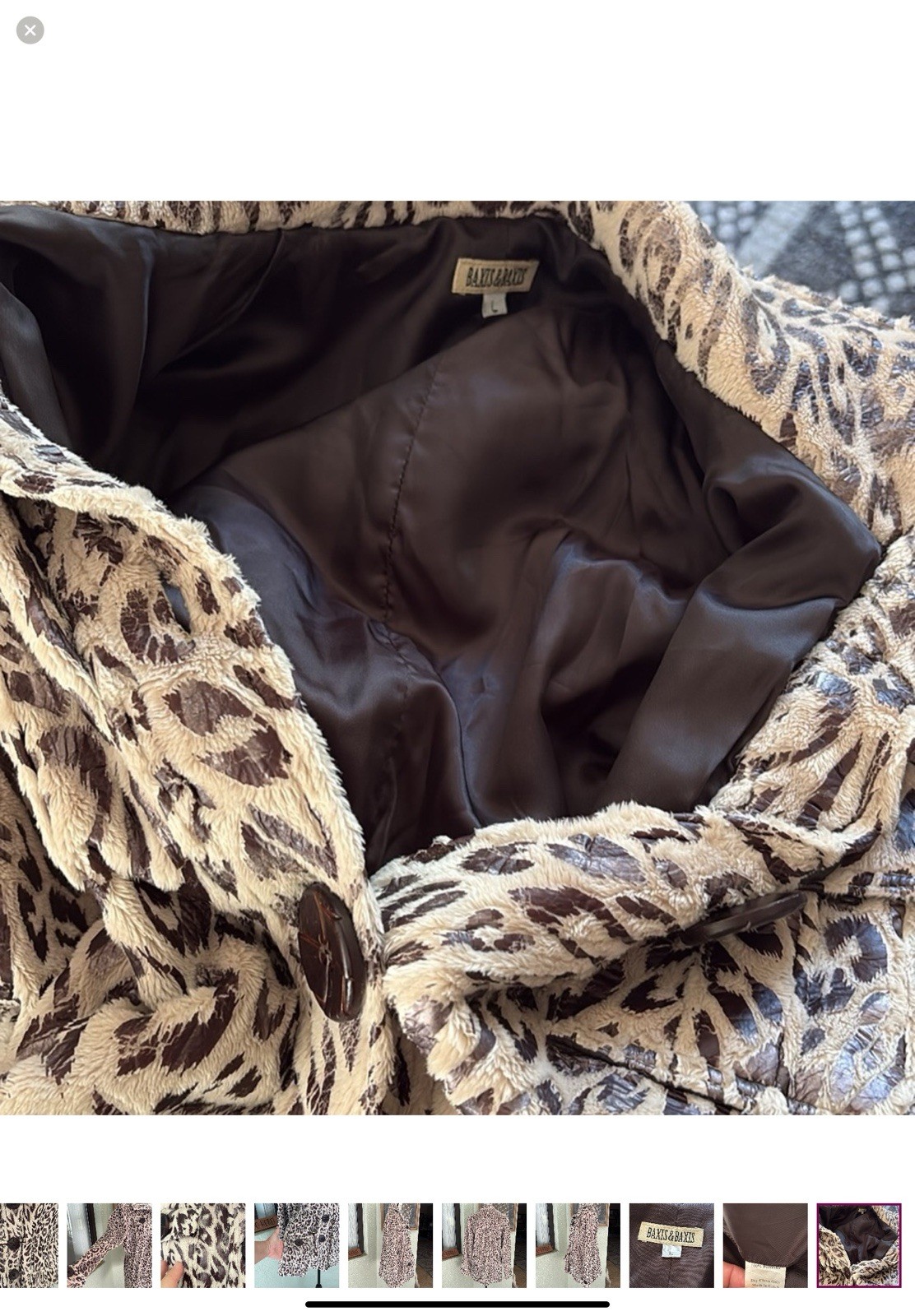 *BAXIS & BAXIS jacket button down front long slee… - image 13