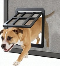 Enjoying Dog Door for Screen Doors, Passage Opening 11.2" x 14.4", Access Freely