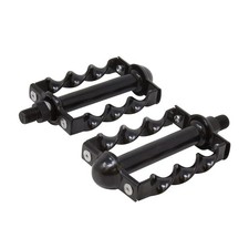 Lowrider Classic Bike Flat Twisted Pedals BLACK 1/2" Cruiser Bicycle Show Part