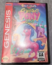 Crystal's Pony Tale (Sega Genesis, 1994) No Manual - Nice Shape!