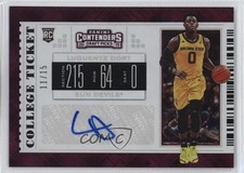 2019 Panini Contenders Draft Picks Diamond Ticket 11/15 Luguentz Dort Auto 1by8