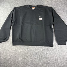 NIKE MADE IN USA CREWNECK SWEATSHIRT MENS SIZE XL BLACK CQ4004-010 NWT