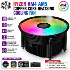 Cooler Master ARGB Fan for AM4 AM5 Ryzen 120mm CPU Cooler Copper Core Heatsink
