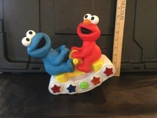 1998 Tyco Sesame Street Elmo Cookie Monster See Saw Lights Music Works