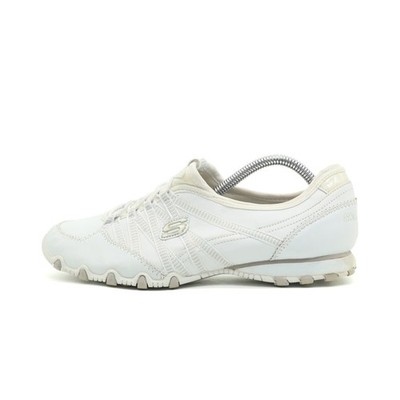 Skechers Damen SN21140 Sneaker Weiß Leder/Textil Atmungsaktiv Komfort EU 38