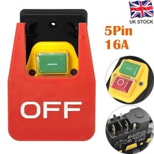 Off-On Red Cover Emergency Stop Push Button Switch 16A Power-Off/Undervolta Hot