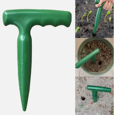 Garden Hand Dibber Tool Soil Hole Puncher with Depth Scale Planting Planter