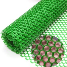 Chicken Wire Fence Mesh, Plastic Hexagonal Fencing for Gardening, Green