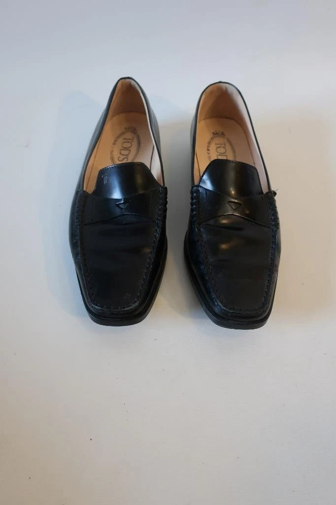 TOD’S Mocassino donna Tod's nero pelle opaca penny driving scarpe basse 38 US 8