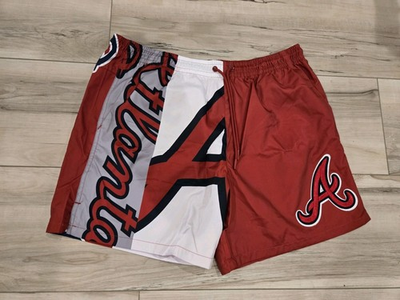 #ad NWT Mens Pro Standard Atlanta Braves Mesh Shorts Size Large $37.50