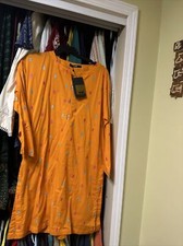 Pakistan Kurta Khaadi Orange Color Size 12