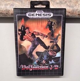 WOLFENSTEIN 3D with SAVE features for the Sega Genesis with case & cover-art