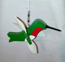 We Make Homemade Hand Crafted 7" Hummers Hummingbird Wind Spinner Whirligigs