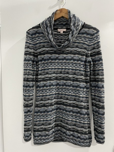 Laure’l Pullover Jumper Sweater Wool Blend Turtle Neck Size US 6 AU 10 (D1)