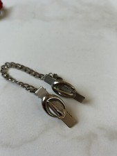 Antique Silver Glove Clip Holder