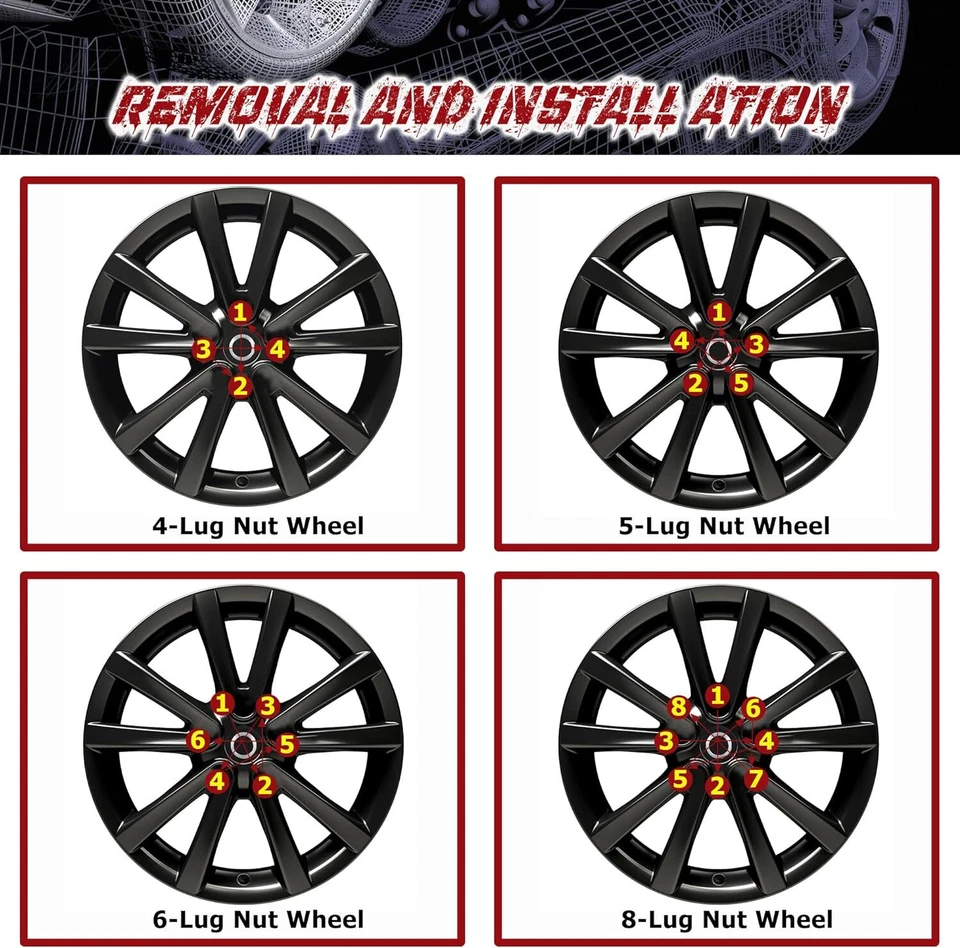 32x 2" Negro 9/16-18 Spline Tuner Racing Tuerca Ajuste 94-11 Dodge Ram2500 Ram3500 Foto 4 de 4