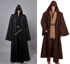 Star Wars Jedi Knight Cloak Adult Robe Cosplay Costume Hooded Cape Only Cloak