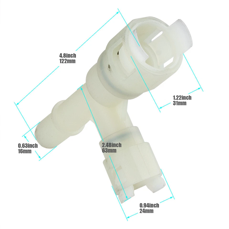 800-413 Heater Inlet Hose Connector For Cadillac Chevrolet GM Truck SUV 15055343 - Image 2 of 4