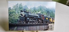 Pacific No 127 Steam Engine Locomotive Postcard Train Railroad Steamtown USA